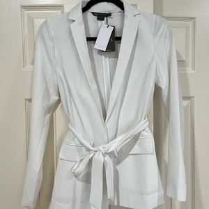 Brand new white Armani exchange blazer/jacket with tie